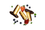 Mini Chocolate Eclairs - A Gourmet Plate