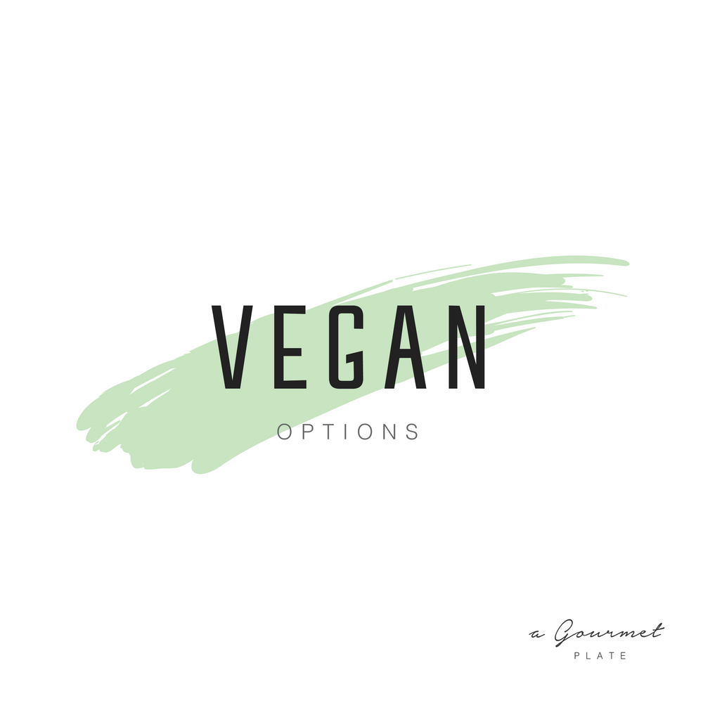 Vegan Items - A Gourmet Plate
